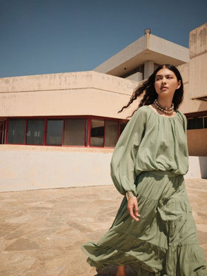 DEVOTION Baumwolljupe "SAGE" grün