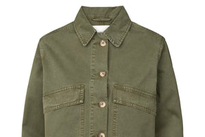 RABENS SALONER Baumwolle Jacke "NEVA" deep green