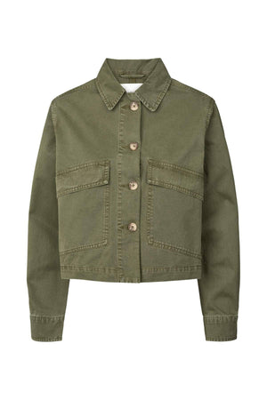 RABENS SALONER Baumwolle Jacke "NEVA" deep green