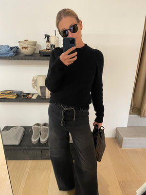 HAPPYHAUS Le Pantalon - Jeans "OVERSIZE" noir délavé