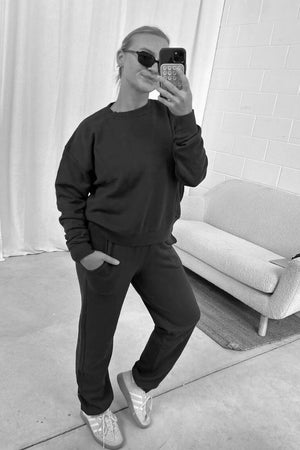 VELVET Baumwolljogger "ZUMA04" schwarz