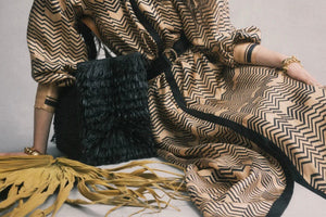 IBELIV "ONJA" Raffiatasche schwarz