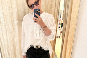 SOSUE Baumwollbluse "Bruna" weiss