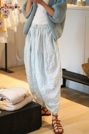 CLARAMONTE cotton kaftan "ALI" blue stripe