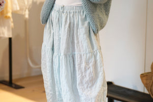 CLARAMONTE cotton kaftan "ALI" blue stripe