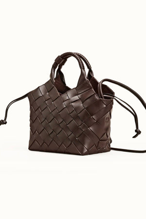 CALAJADE Ledershopper "MISU" MEDIUM - umber brown