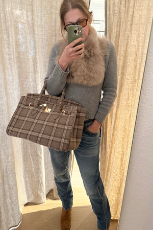 Choice by Réjane Rosenberger Cashmere Poncho light camel