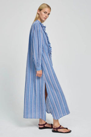 LAURENCE BRAS Baumwollkleid - / Mantel "MAGRITAL" carro