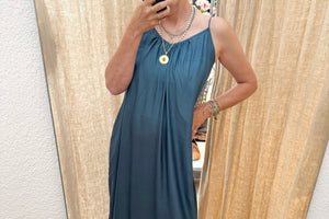 AYRE Trägerviscosekleid "LEXANE" denim