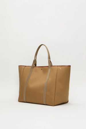 Cotton bag "Palais Royal" large camel stripe