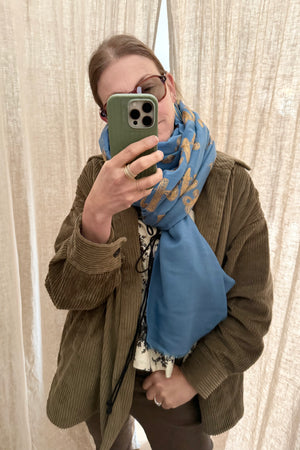 KARIEN BELLE Pashmina "POETRY"storm/sand