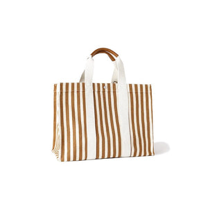 Cotton bag "Palais Royal" large camel stripe