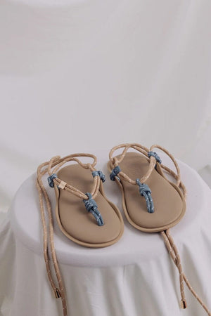 FLOWZE Ledersandalen "FLO-TWIN" argilla/teal
