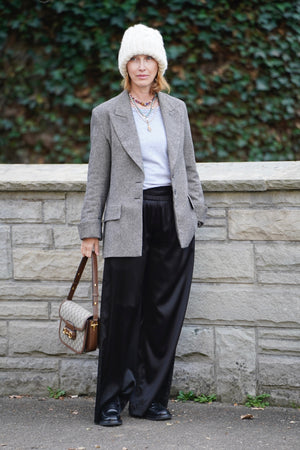 DEA KUDIBAL silk trousers "MARGO" black