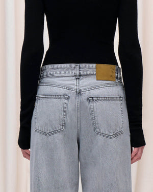 HAIKURE Wide Jeans "BETTY" fog grey