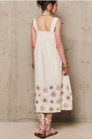 STELLA FOREST Baumwollkleid "OKSANNA" off-white