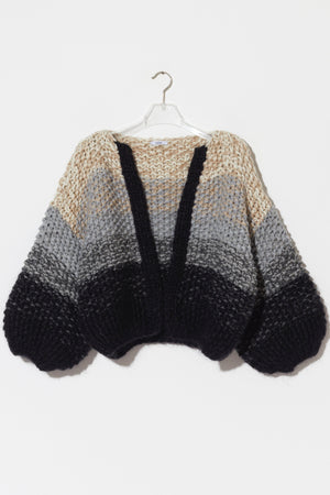 MAIAMI Hand - Strickjacke monochrome