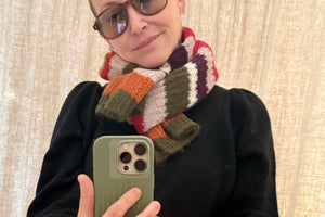 VELVET Strickschal multicolor