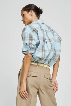 LAURENCE BRAS Baumwollbluse "RICKA" carro
