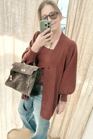 Choice by Réjane Rosenberger cashmere scarf antra (MS-222)