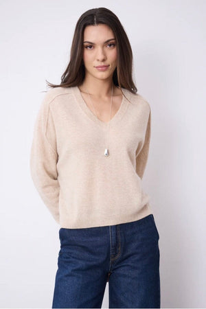 NOTSHY cashmere sweater "TINI" beige chiné