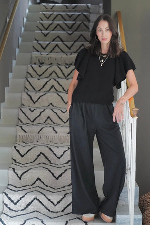 Choice by Réjane Rosenberger Cashmere Puffaermelpullover "Cara" schwarz