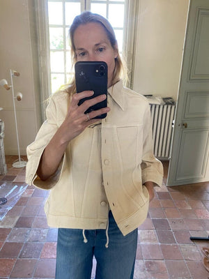 HAPPY HOUSE die Jeansjacke "KIMONO" crème