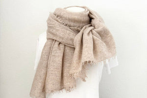 Choice by Réjane Rosenberger cashmere scarf gray méliert (MS-70027)