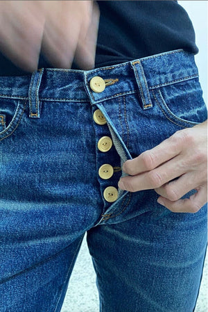 HAPPY HOUSE Le Pantalon - Jeans "UNISEX" 10Y washed