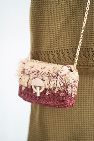 VANESSA BRUNO Raffiabag "Moon" nano