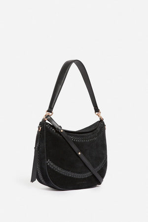VANESSA BRUNO Wildledertasche "DAILY" medium black