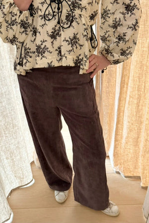 VIA MASINI leather joggers black