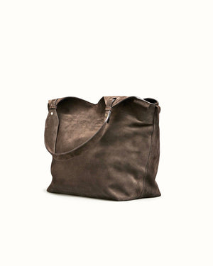 CALAJADE Lederbeutel "Soho" brown