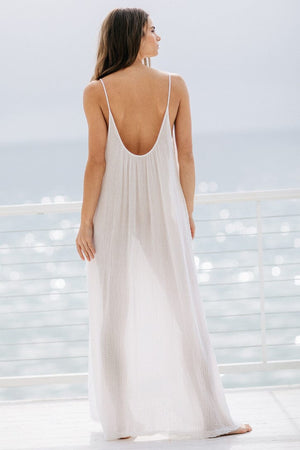 9seed - Tulum Cover up Dress - Gauze weiss