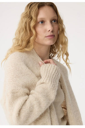 KNIT TED Kuscheljacke "BECKY" sand