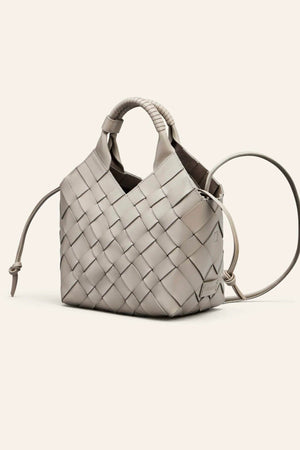 CALAJADE Leather shopper "MISU" MEDIUM - black