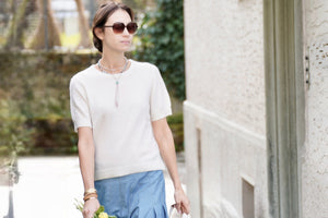 NOTSHY cashmere sweater "TINI" beige chiné