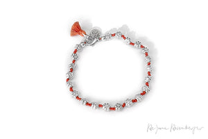 REJANE ROSENBERGER DESIGN Silberarmband "Fleur" geknüpft