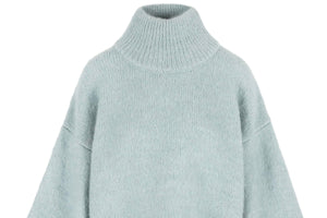 I LOVE MR MITTENS Chunky Wool "NAOMI" Sweater light blue
