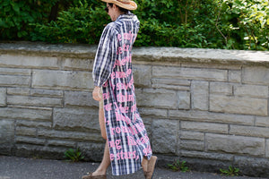 KARIEN BELLE Kimono Kleid "POETRY" carro navy
