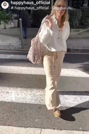 HAPPY HOUSE Le pantalon "OVERSIZE" sable