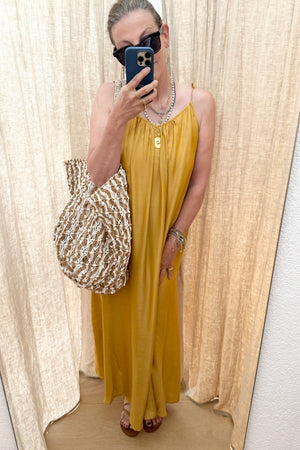 AYRE Trägerviscosekleid "LEXANE" terra