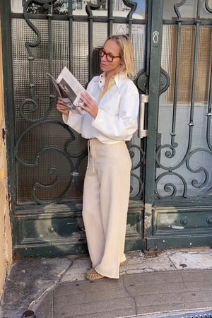 HAPPY HOUSE Le pantalon "OVERSIZE" sable