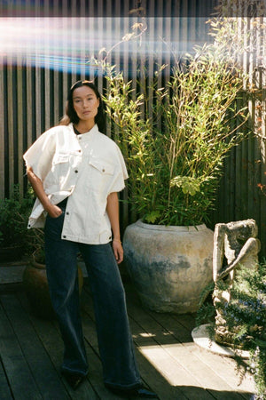 RABENS SALONER Denim Veste creme