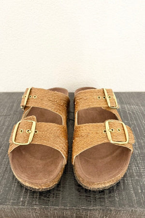 BOSABO Birkenstock "ISABEL" Raffia cinnamon