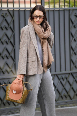 Choice by Réjane Rosenberger cashmere scarf camel (G-03)