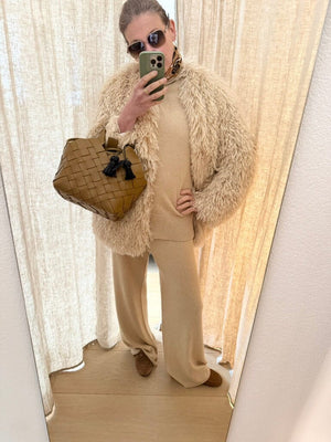 MOMONI Strickhose " CARAMEL" light camel