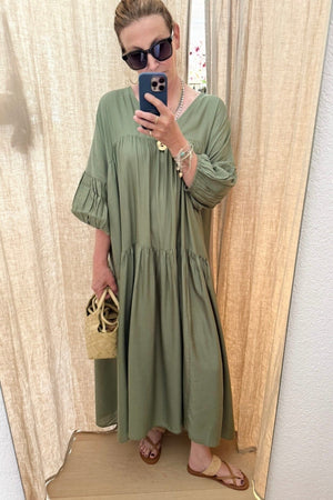 AYRE Viscosekleid "MAUDE" green