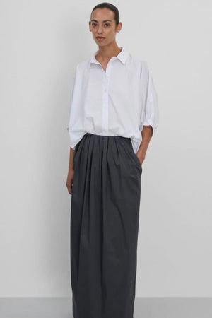 FFC Baumwollblend Oversized Hemd "1030" weiss