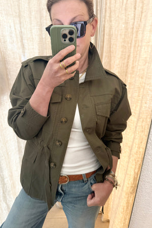 VANESSA BRUNO cotton jacket "ELIANE" khaki